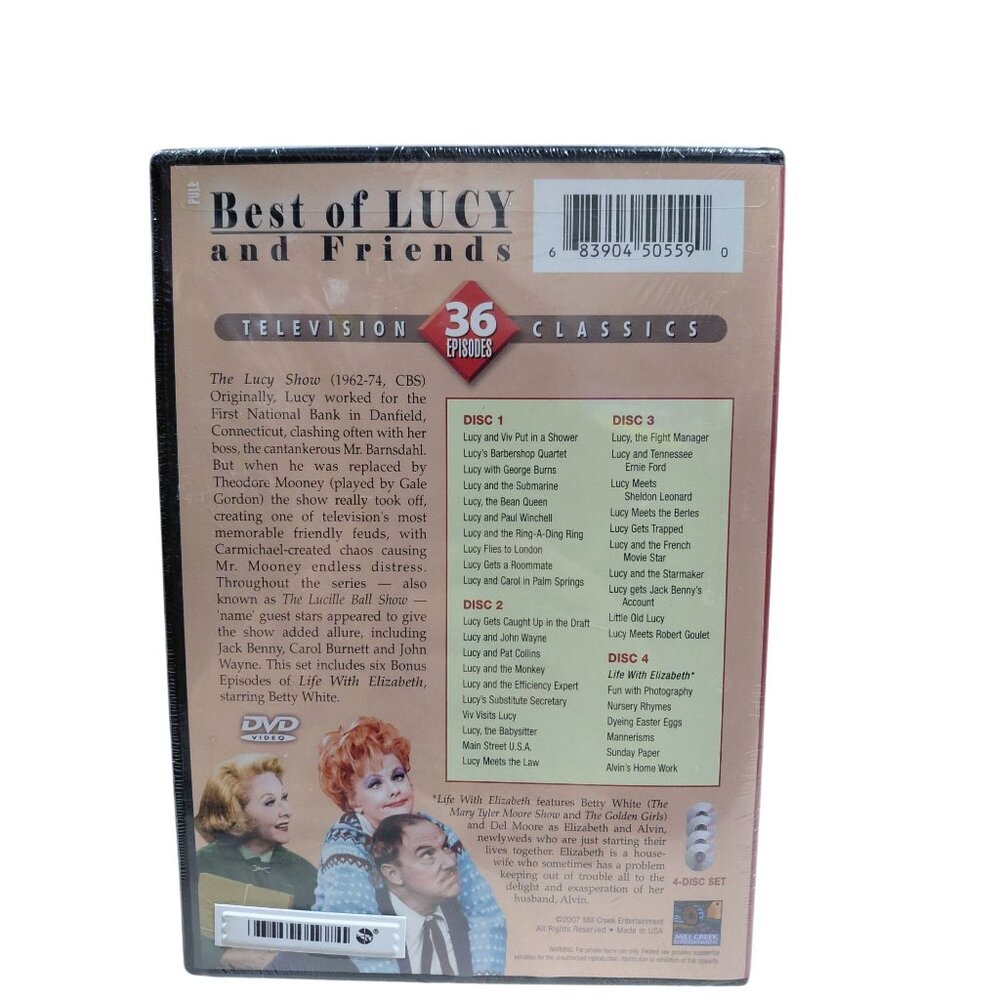 Best Of Lucy And Friends DVD Set 36 Episodes Classic TV Comedy New Sealed - Picture 2 of 6